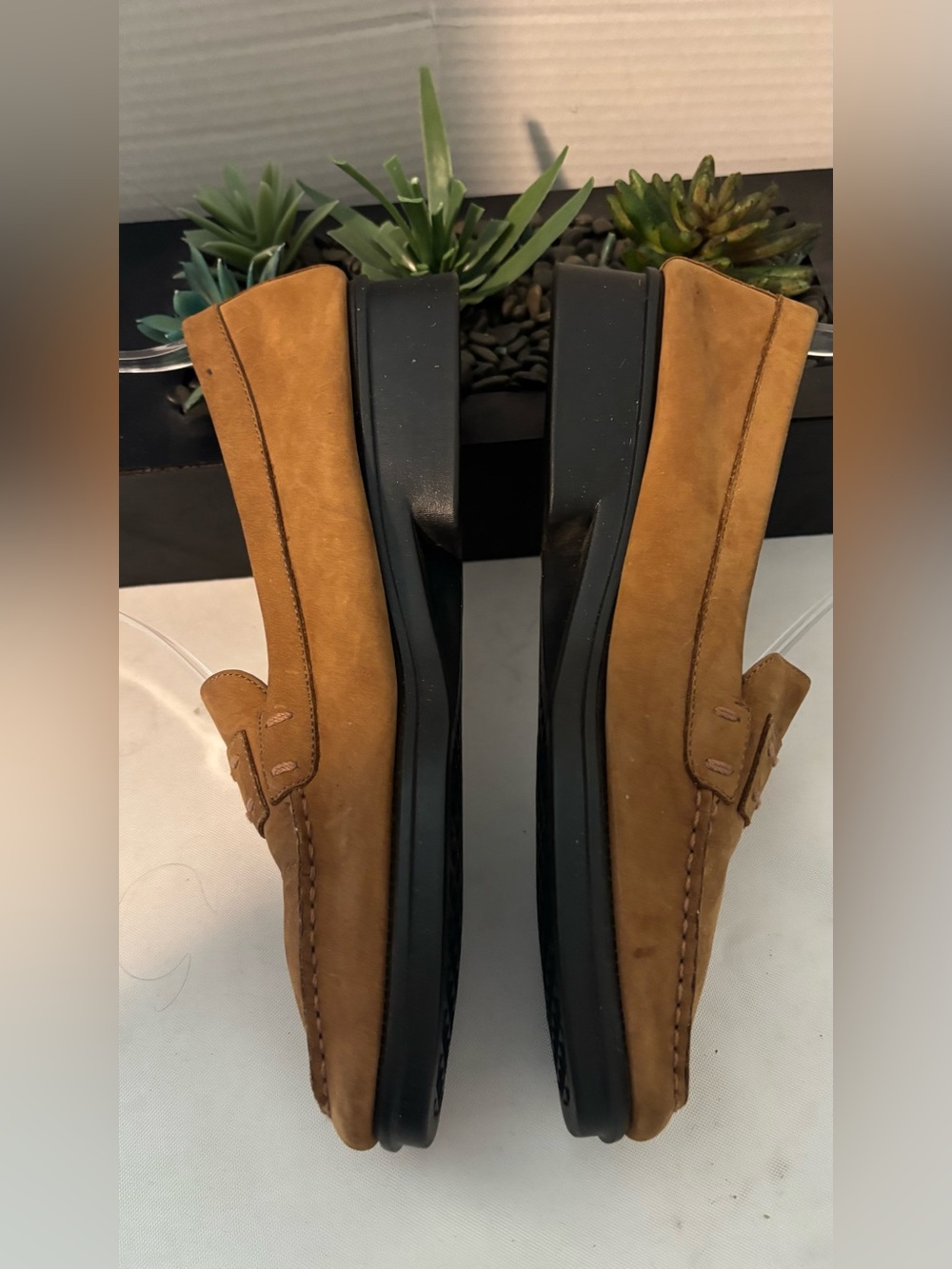 NEW Women’s AEROSOLES Tobacco  Suede Penny Loafers